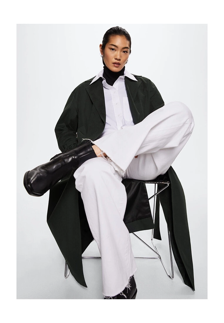 Mango Oversize Cotton Trench Coat 7 Mango Oversize Cotton Trench Coat - Image 5