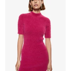 Mango Knitted Dress With Fur Effect 20 Mango Knitted Dress With Fur Effect -Mango popular store mango 2031 7126626 7
