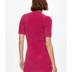 Mango Knitted Dress With Fur Effect 21 Mango Knitted Dress With Fur Effect -Mango popular store mango 2031 7126626 8