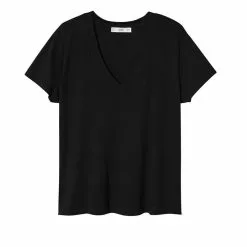 Mango V-Neck Flowy T-Shirt -Mango popular store mango 2095 8706816 7