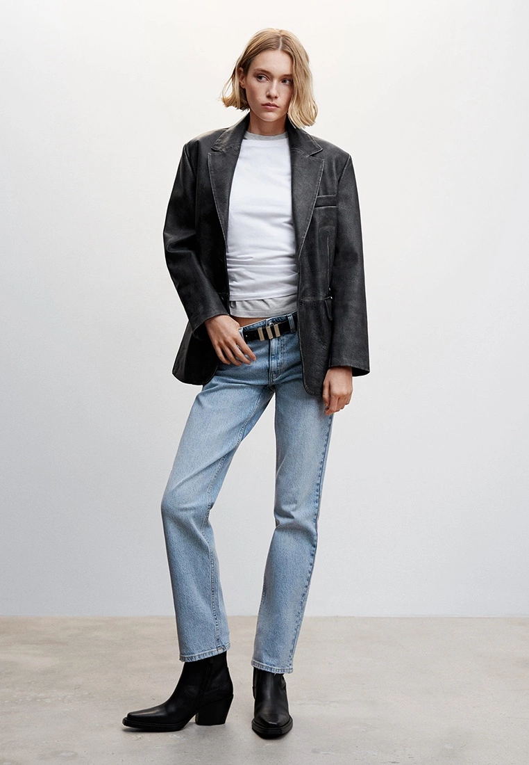 Mango Mid-Rise Straight Jeans 7 Mango Mid-Rise Straight Jeans - Image 5