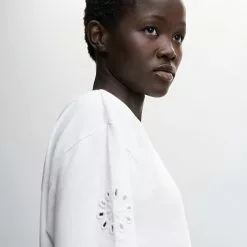 Mango Sweatshirt With Die-Cut Sleeves -Mango popular store mango 2172 2667836 3