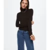 Mango Turtleneck Long-Sleeved T-Shirt