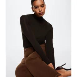 Mango Turtleneck Long-Sleeved T-Shirt -Mango popular store mango 2255 7951626 8