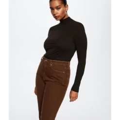 Mango Turtleneck Long-Sleeved T-Shirt -Mango popular store mango 2363 7951626 11