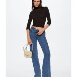 Mango Turtleneck Long-Sleeved T-Shirt -Mango popular store mango 2364 7951626 15