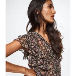 Mango Ruffles Printed Blouse -Mango popular store mango 2558 8379026 4