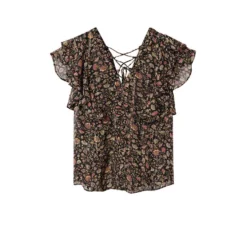 Mango Ruffles Printed Blouse -Mango popular store mango 2559 8379026 7