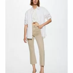 Mango High-Waist Bootcut Jeans -Mango popular store mango 2564 4427726 5