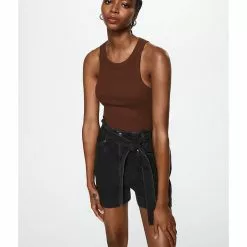 Mango Paperbag Denim Shorts -Mango popular store mango 2567 4379026 4