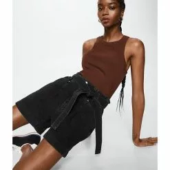 Mango Paperbag Denim Shorts -Mango popular store mango 2567 4379026 5