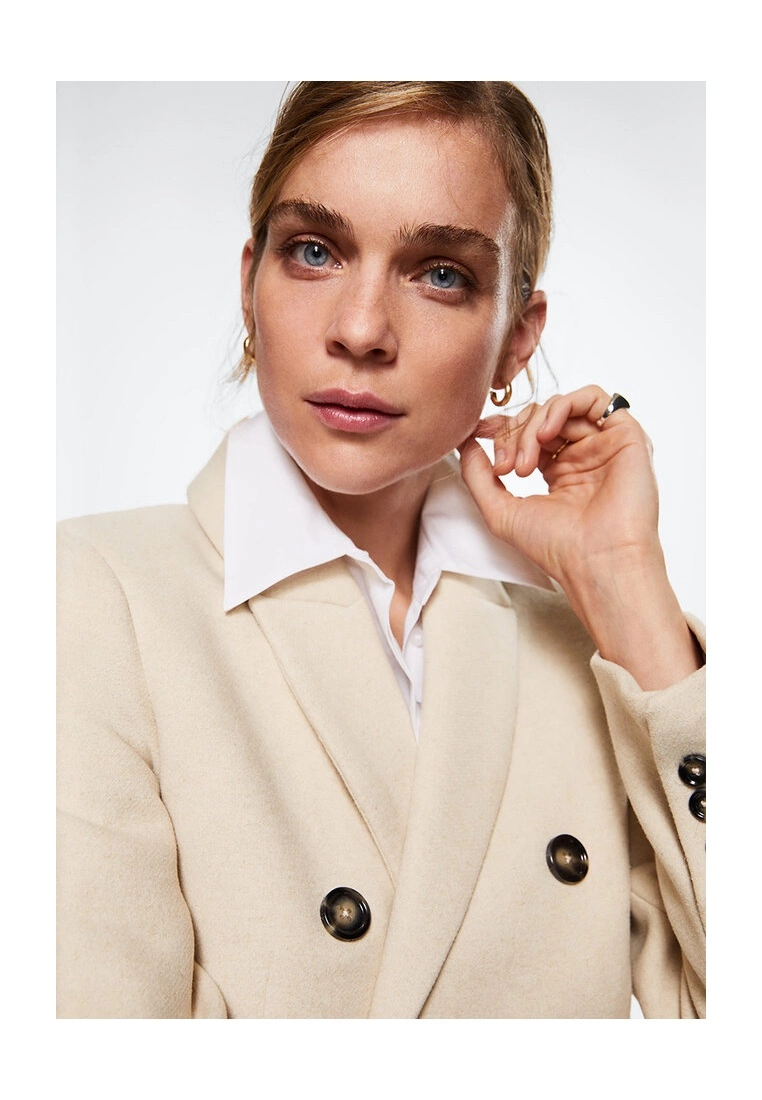 Mango Wool Double-Breasted Coat 14 Mango Wool Double-Breasted Coat - Image 12