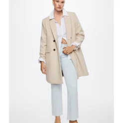 Mango Wool Double-Breasted Coat 31 Mango Wool Double-Breasted Coat -Mango popular store mango 2630 8015626 14