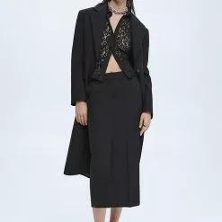 Mango Pencil Wool-Blend Skirt -Mango popular store mango 2731 1415146 4