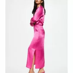Mango Satin Shirt Dress -Mango popular store mango 2856 4958126 4