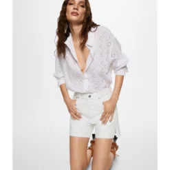 Mango Relaxed-Fit Denim Shorts -Mango popular store mango 2857 2068126 5