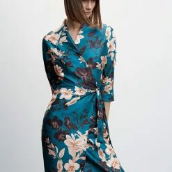 Mango Floral Print Kimono Dress -Mango popular store mango 2895 1752636 4