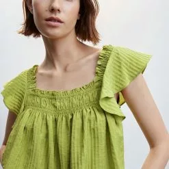 Mango Stripe Texture Blouse 10 Mango Stripe Texture Blouse -Mango popular store mango 2906 5152636 3 1