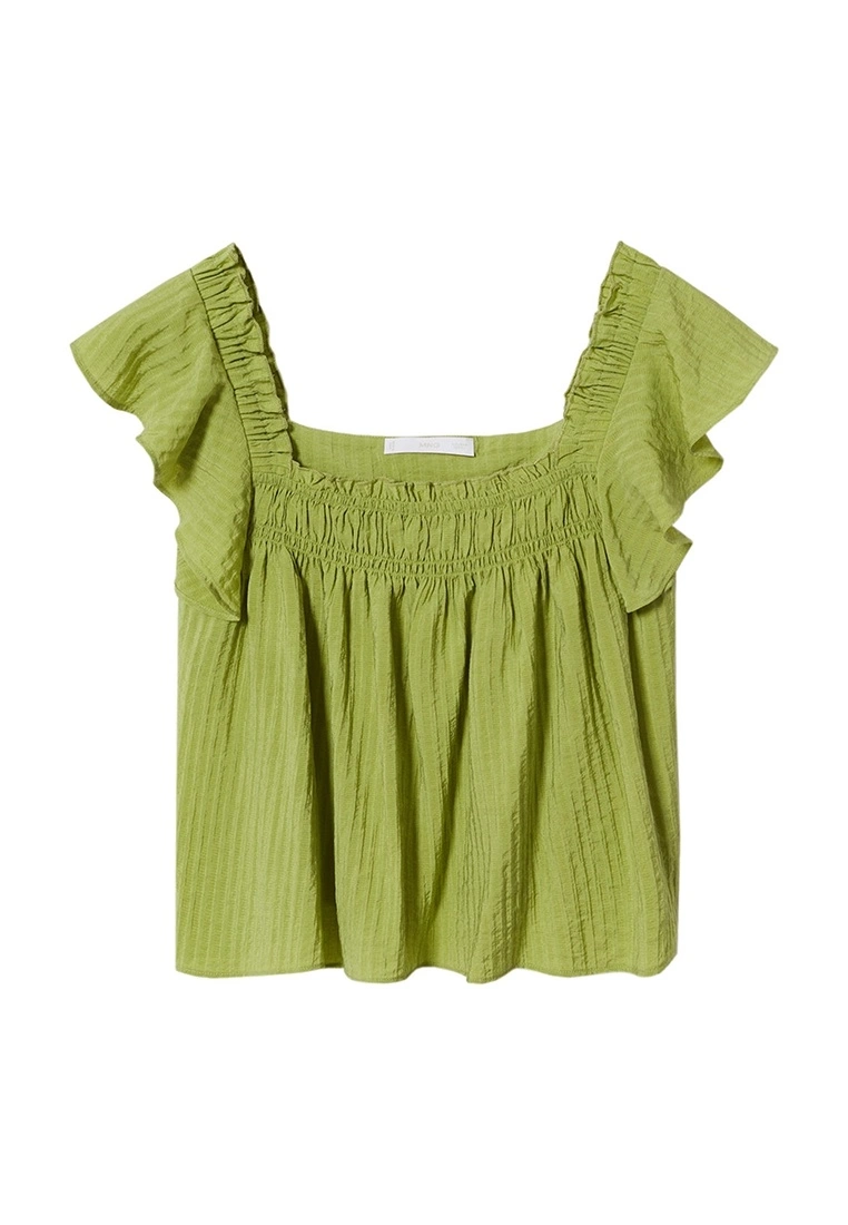 Mango Stripe Texture Blouse 8 Mango Stripe Texture Blouse - Image 6