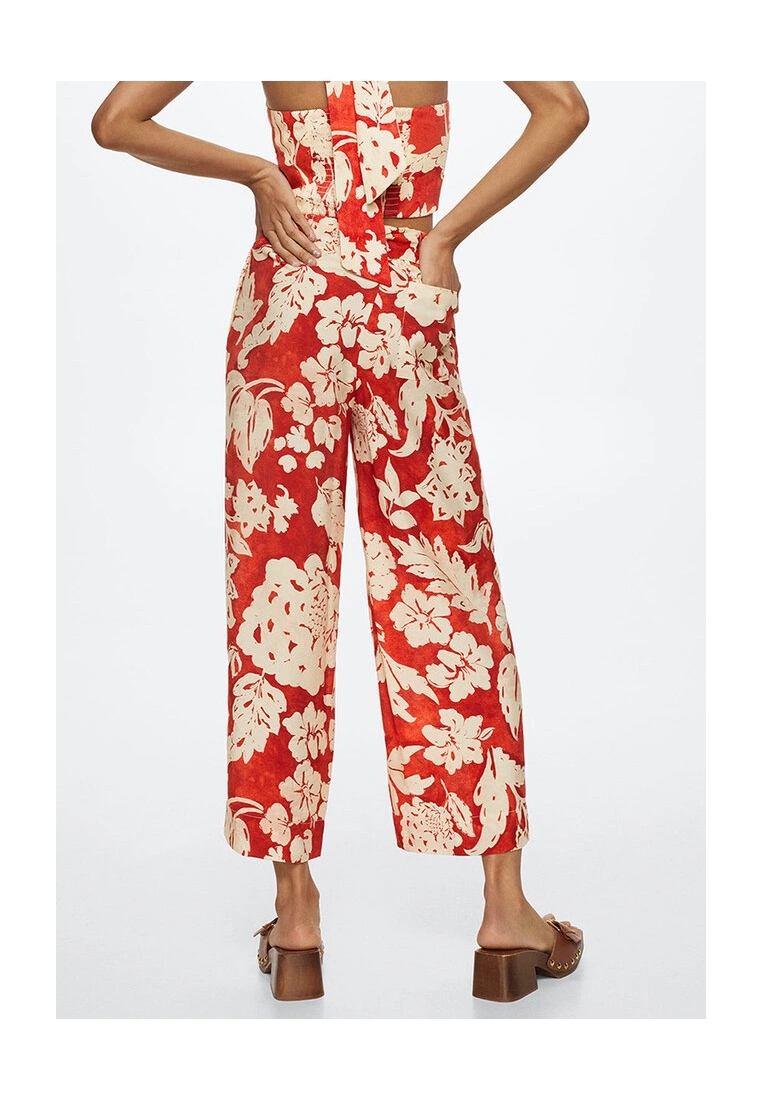 Mango Flowy Printed Trousers 5 Mango Flowy Printed Trousers - Image 3
