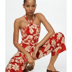 Mango Flowy Printed Trousers 13 Mango Flowy Printed Trousers -Mango popular store mango 2953 9430816 4