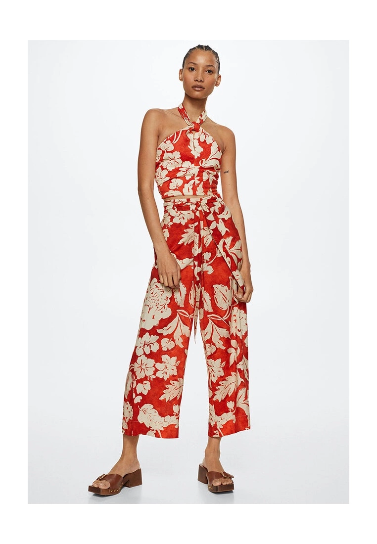 Mango Flowy Printed Trousers 7 Mango Flowy Printed Trousers - Image 5