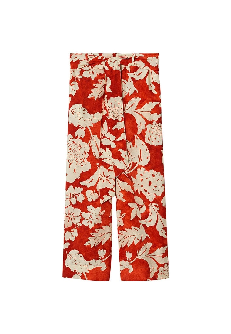 Mango Flowy Printed Trousers 10 Mango Flowy Printed Trousers - Image 8