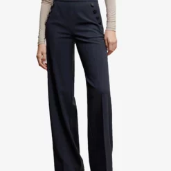 Mango Side Buttons Trousers