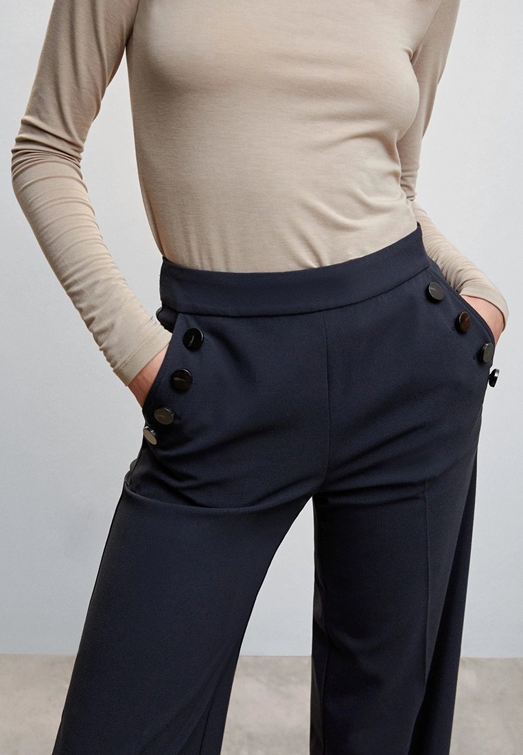 Mango Side Buttons Trousers 6 Mango Side Buttons Trousers - Image 4
