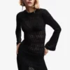 Mango Knit Openwork Sweater Dress -Mango popular store mango 2978 2752636 1