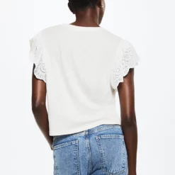 Mango Cotton T-Shirt With Openwork Detail 10 Mango Cotton T-Shirt With Openwork Detail -Mango popular store mango 2978 9292426 2