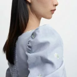 Mango Floral Embroidered Blouse -Mango popular store mango 2981 3862636 4