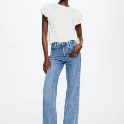 Mango Cotton T-Shirt With Openwork Detail 14 Mango Cotton T-Shirt With Openwork Detail -Mango popular store mango 2981 9292426 6