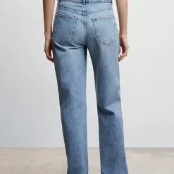 Mango Wide Leg Frayed Jeans 12 Mango Wide Leg Frayed Jeans -Mango popular store mango 2981 9881046 3