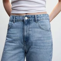 Mango Wide Leg Frayed Jeans 13 Mango Wide Leg Frayed Jeans -Mango popular store mango 2982 9881046 4