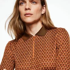 Mango Zip Neck Polo Shirt -Mango popular store mango 2988 3471036 3