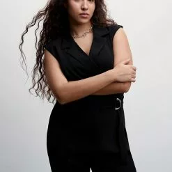 Mango Belt Wrap Jumpsuit -Mango popular store mango 2989 8581046 7