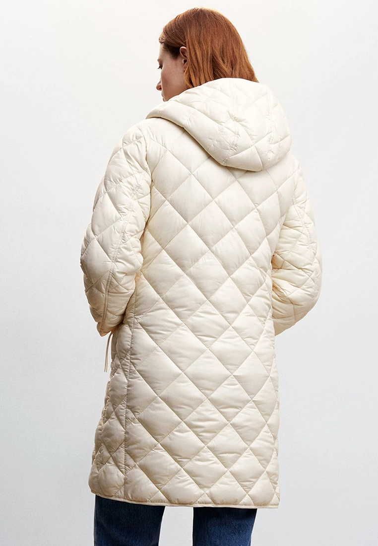 Mango Hood Quilted Coat 4 Mango Hood Quilted Coat - Image 2