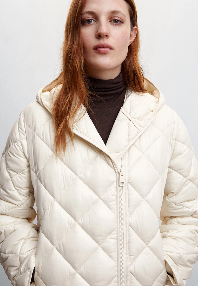 Mango Hood Quilted Coat 7 Mango Hood Quilted Coat - Image 5