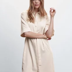 Mango Bow Shirt Dress -Mango popular store mango 3007 1462636 4