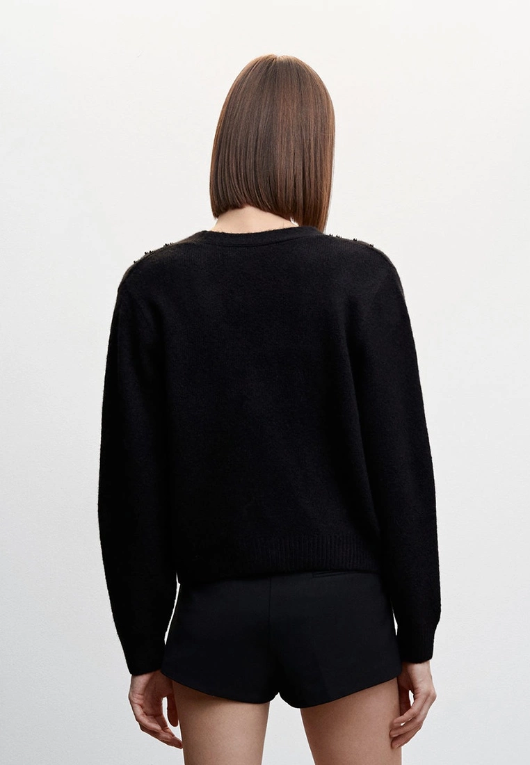 Mango Knitted Cardigan With Metallic Details 4 Mango Knitted Cardigan With Metallic Details - Image 2