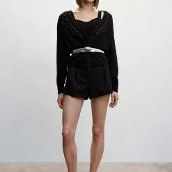 Mango Knitted Cardigan With Metallic Details 11 Mango Knitted Cardigan With Metallic Details -Mango popular store mango 3017 9362636 4