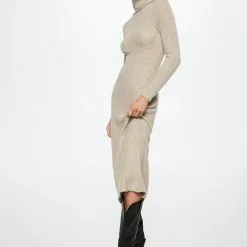 Mango Knitted Turtleneck Dress