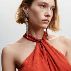 Mango Fringed Jacquard Dress -Mango popular store mango 3018 9462636 3