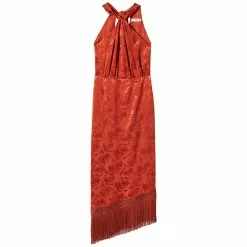 Mango Fringed Jacquard Dress -Mango popular store mango 3020 9462636 8