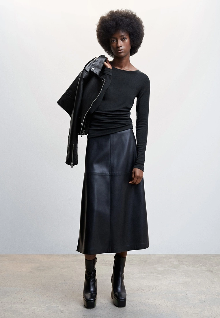 Mango Ruched Detail T-Shirt 6 Mango Ruched Detail T-Shirt - Image 4