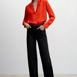 Mango Lapels Flowy Shirt 11 Mango Lapels Flowy Shirt -Mango popular store mango 3024 4881046 4