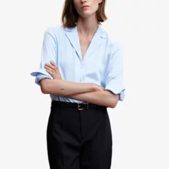 Mango Lapels Flowy Shirt
