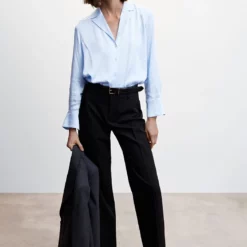 Mango Lapels Flowy Shirt -Mango popular store mango 3027 5081046 4