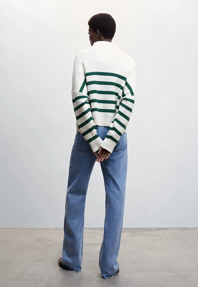 Mango Striped Knit Sweater 4 Mango Striped Knit Sweater - Image 2